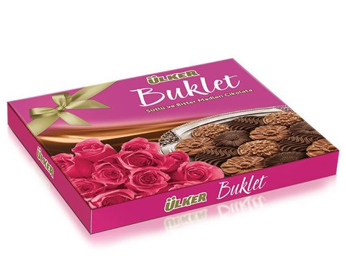 ULKER BUKLET 208GR MADLEN SUTLU-BITTER KIRMIZI