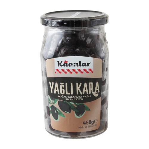 #KAANLAR SIYAH ZEYTIN 450GR YAGLI KARA