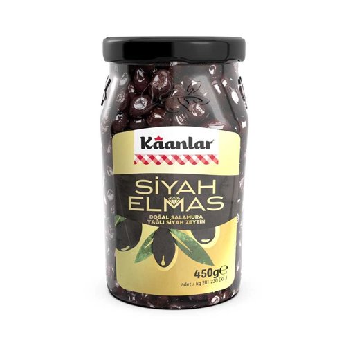 #KAANLAR SIYAH ZEYTIN 450GR SIYAH ELMAS