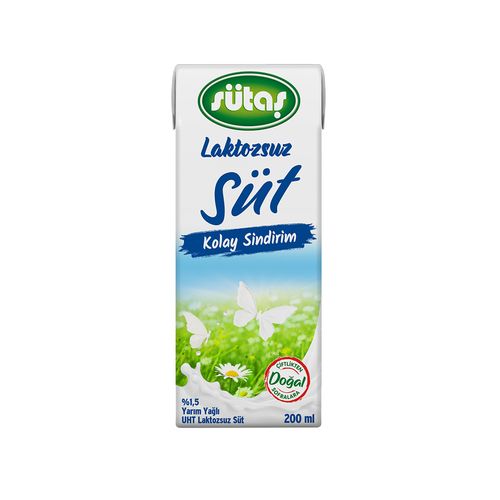 SUTAS SUT 200ML LAKTOZSUZ (%1,5)